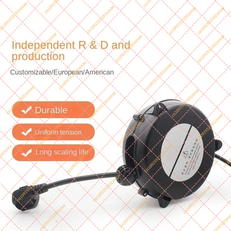 Electric Reel - 5M Automatische Kabelaufrollvorrichtung, EU-Stecker & -Buchse,