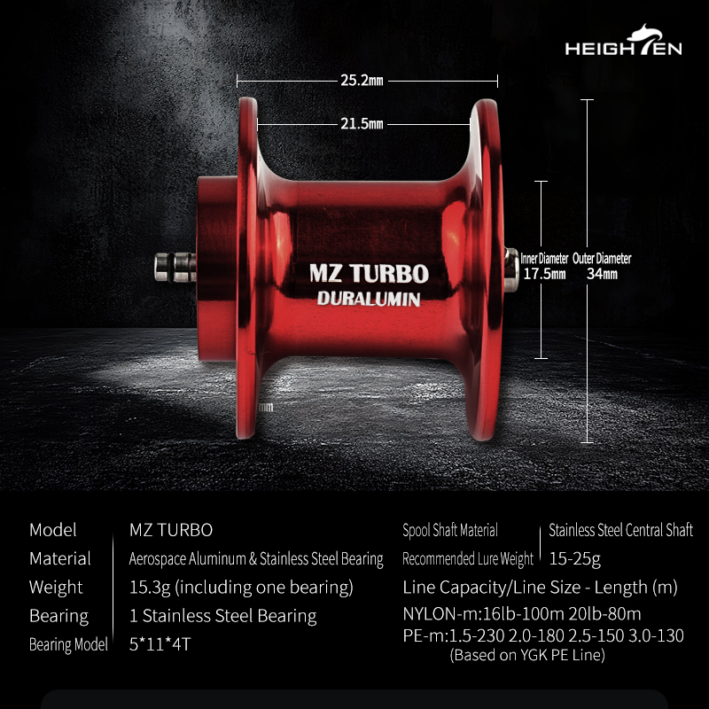 HEIGHTEN Zweistufiges MZ Turbo – Reel Spare Spool Bewertung und Preis